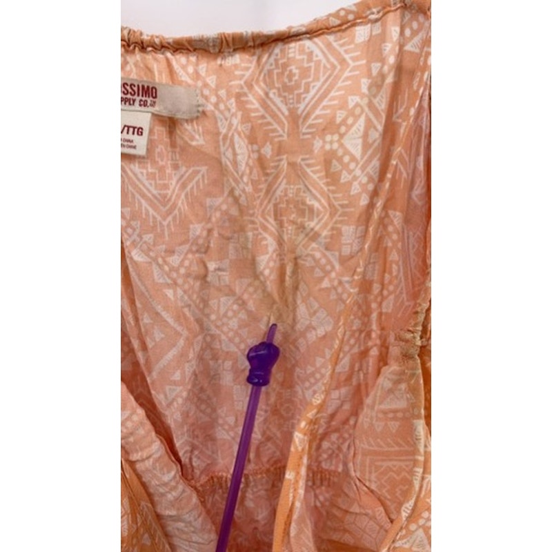 MOSSIMO SUPLY CO. Women's Orange-Purple Ombre Printed Romper SZ 2XL