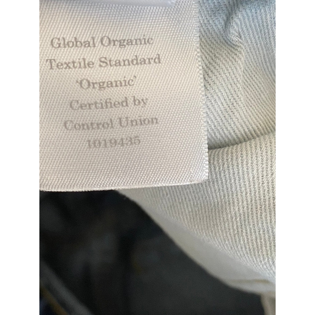 EVERLANE Women's Dark Blue High-Rise Straight-Leg The Original Cheeky Jean SZ 28