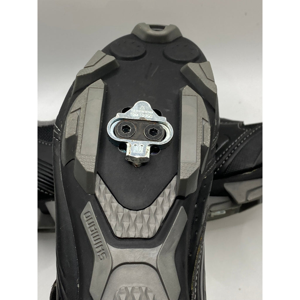 SHIMANO Women's Black Round-Toe Double-Strap Off-Set Cycling Shoes SZ 40(8)