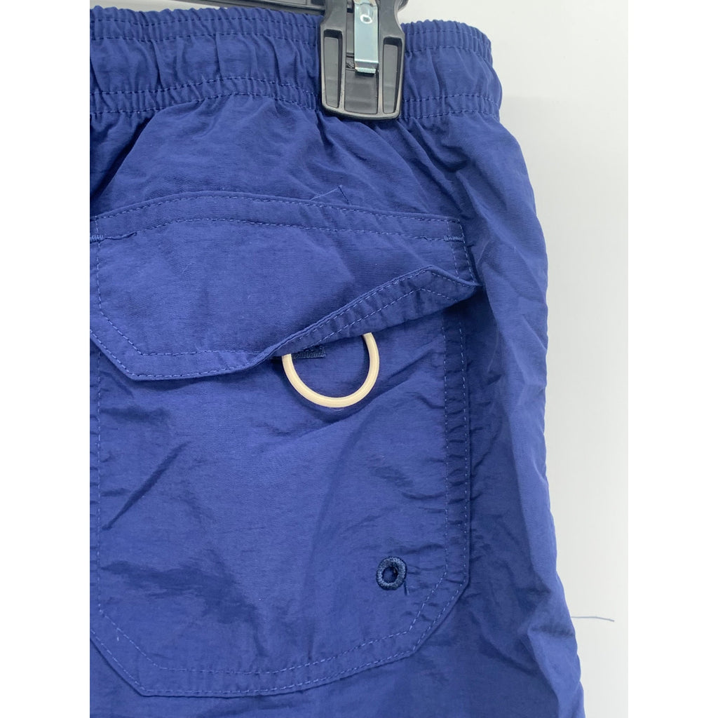 LIFE IS GOOD Men's Navy Nylon Drawstring Mesh Lined Pull-On Board Shorts SZ XL