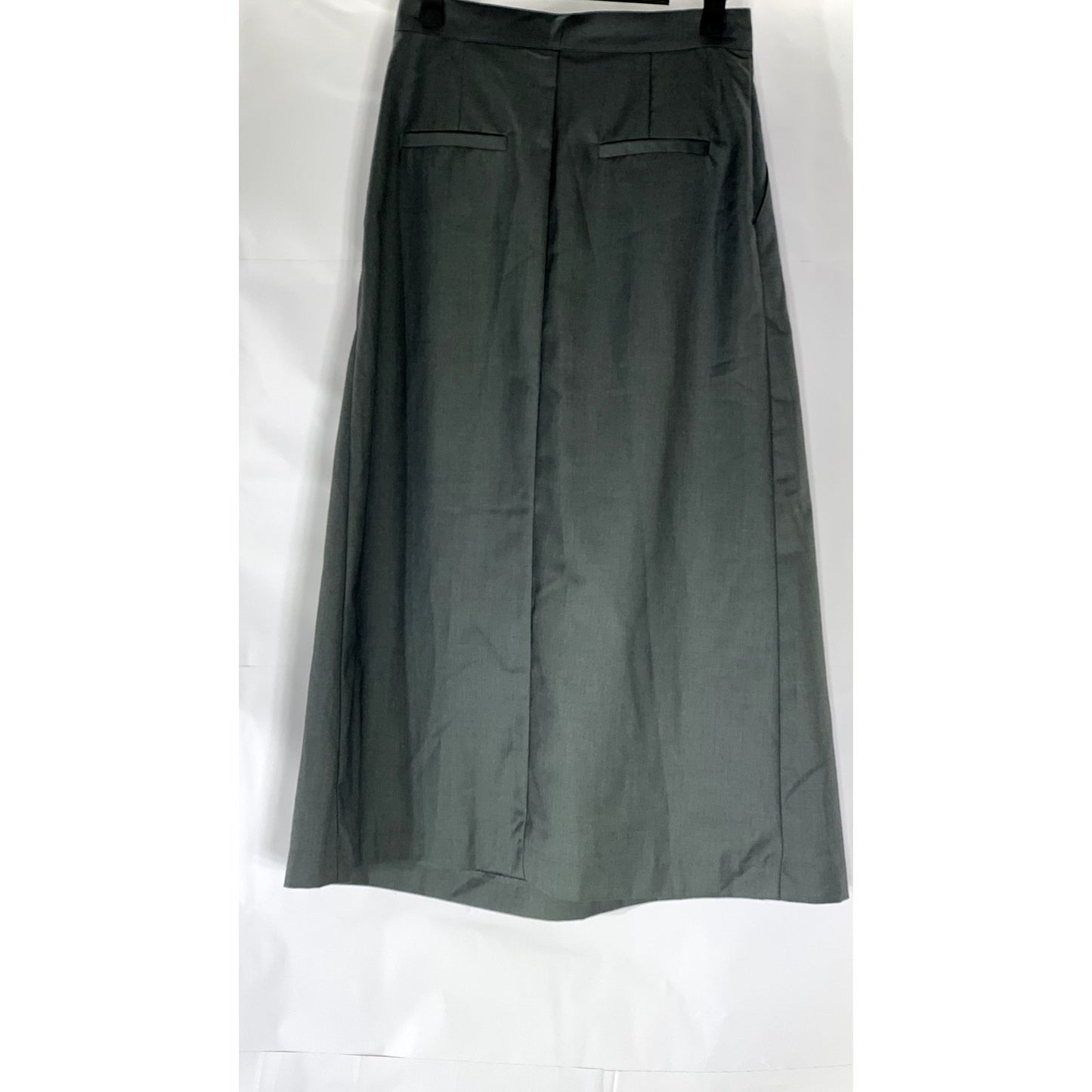 DUIBIDU Dress Visuals Women's Gray Asymmetrical Pleated A-Line Midi Skirt SZ M