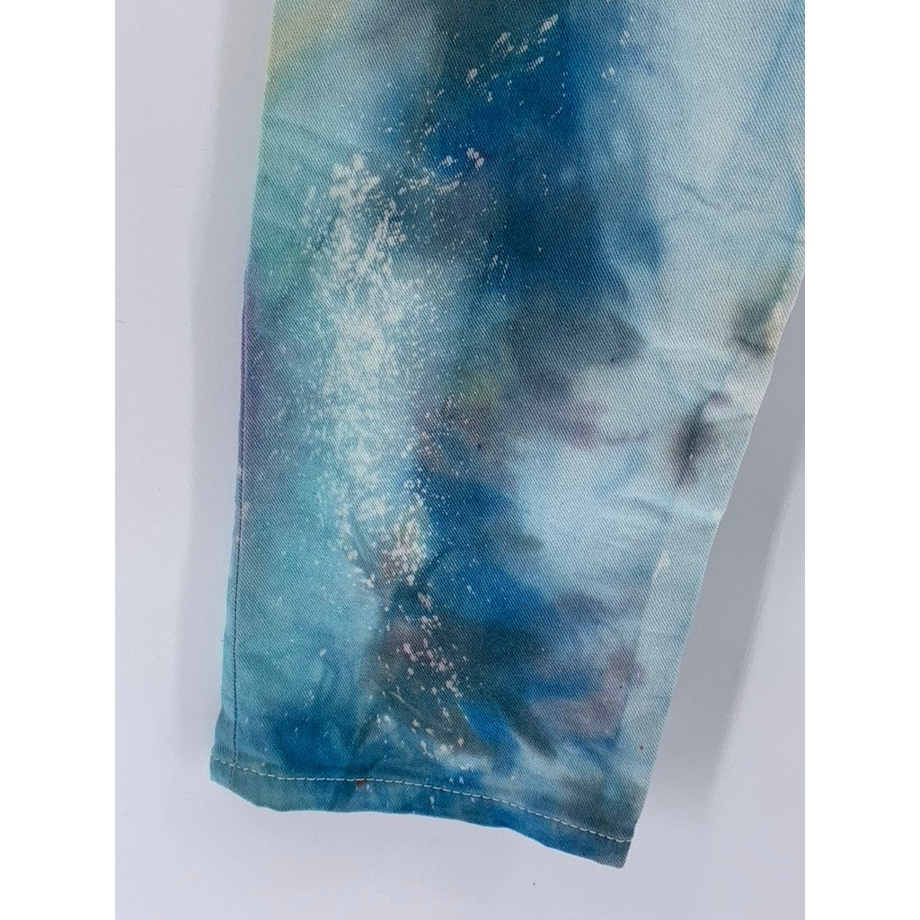 LEVI'S Men's Blue Denim Acid Wash 511 Slim-Leg Regular-Fit Jeans SZ 30X32