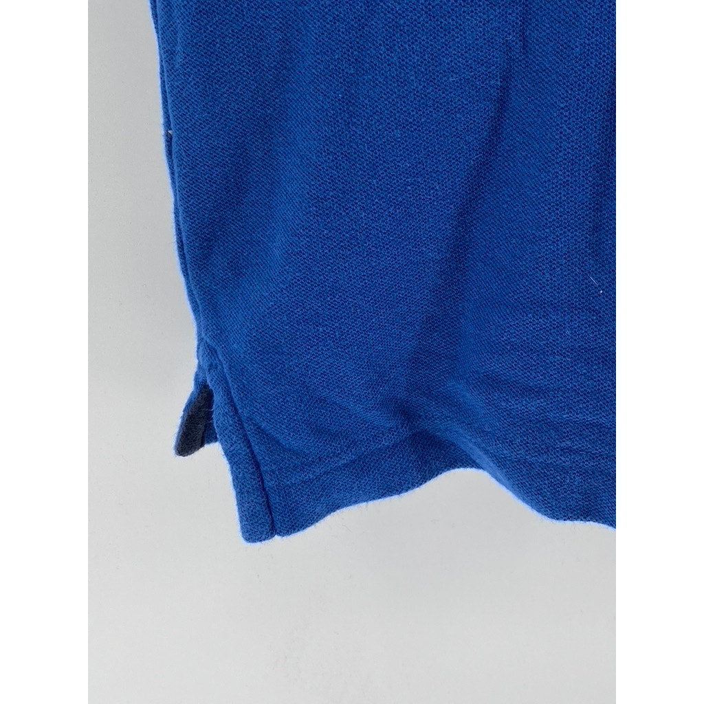 CROFT & BARROW Men's Blue Easy Care Short Sleeve Polo SZ L