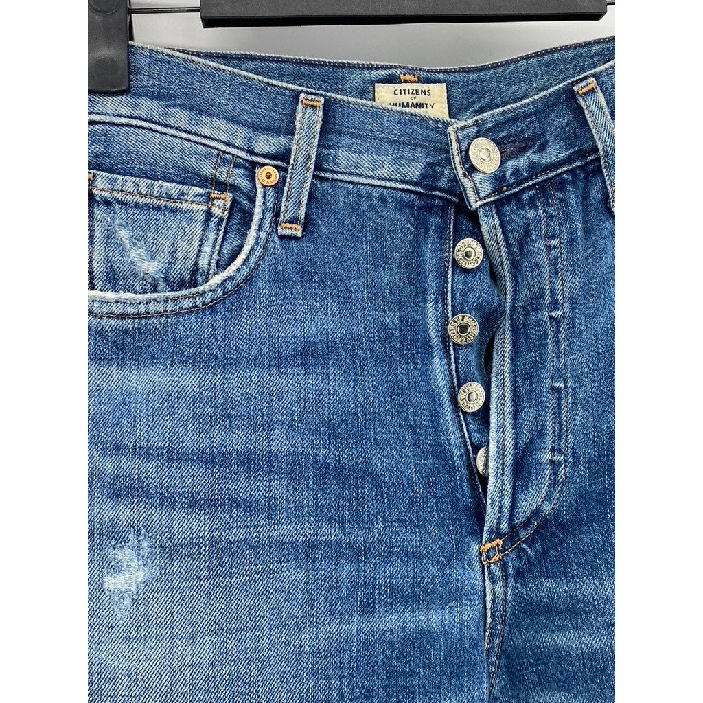 CITIZENS Of HUMANITY Women’s Blue Liya High-Rise Cropped Skinny Jean SZ 24
