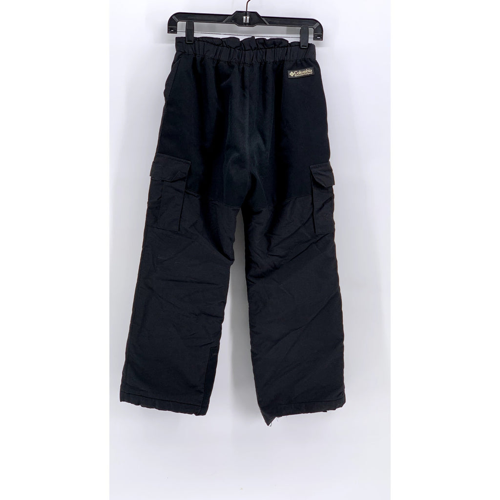 COLUMBIA Kids' Black Solid Cargo Straight-Leg Snow Pant SZ 10/12