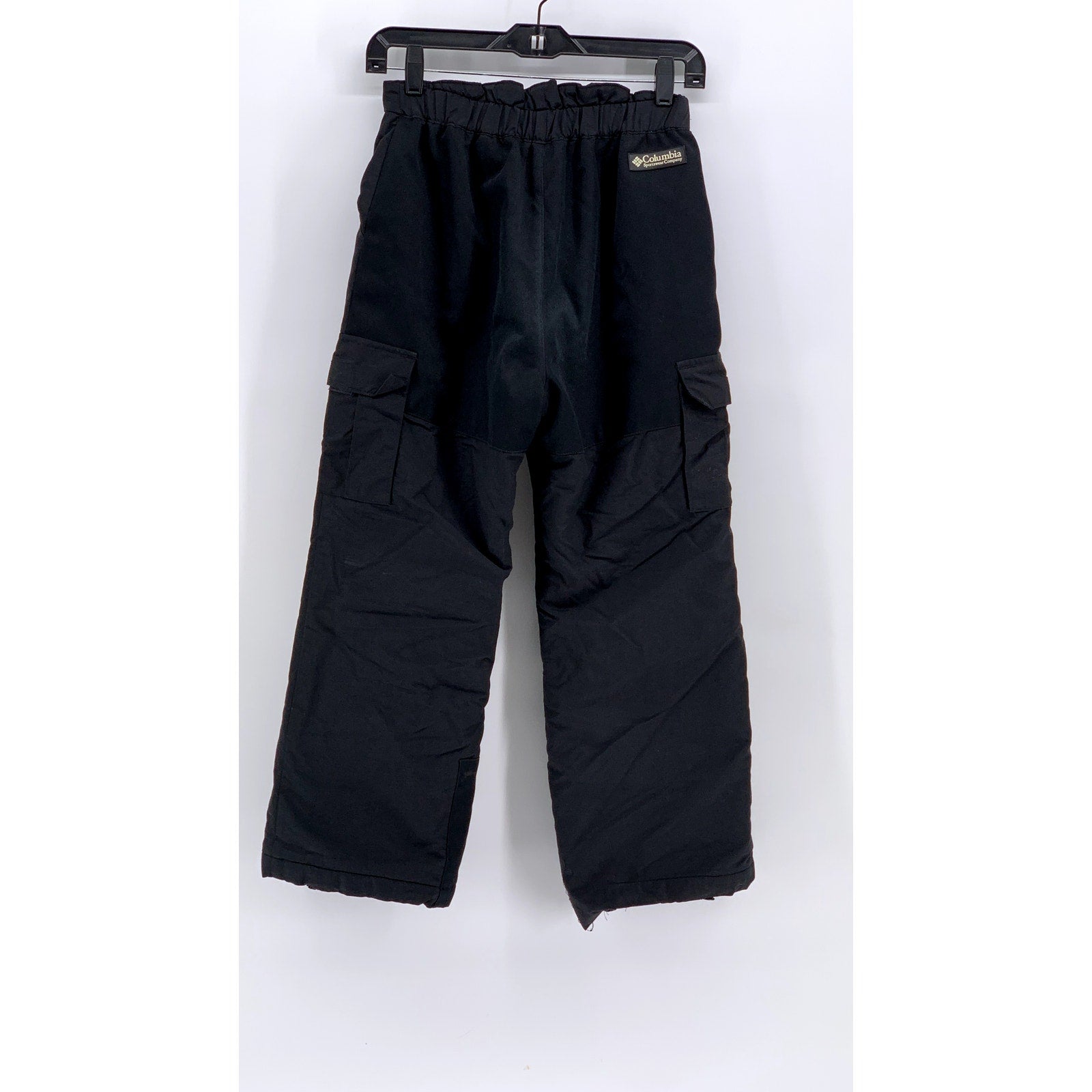 COLUMBIA Kids' Black Solid Cargo Straight-Leg Snow Pant SZ 10/12