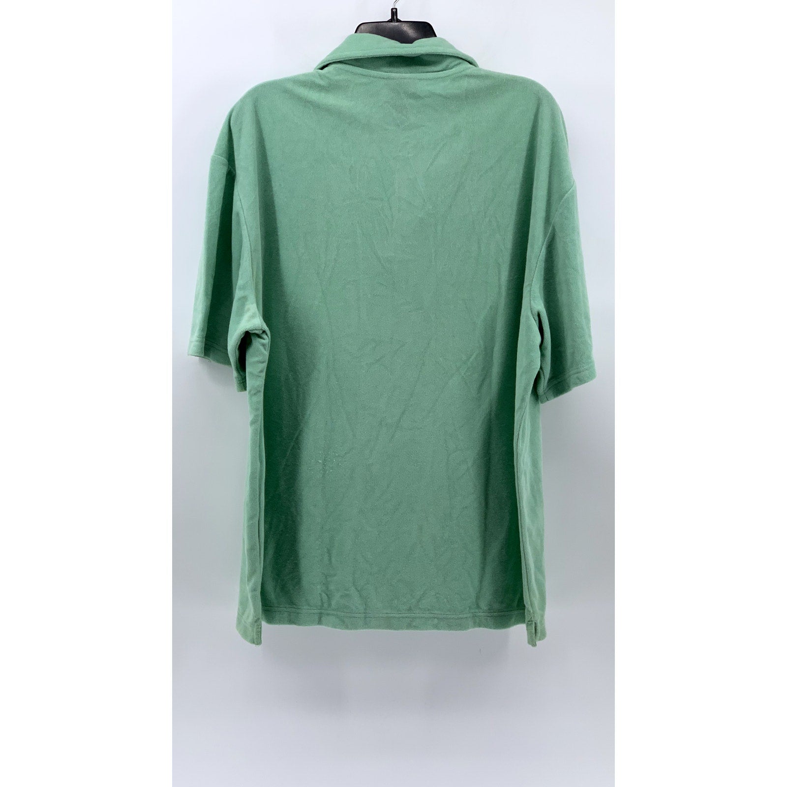 H&M Men's Mint Green Relaxed-Fit Polo Shirt SZ L