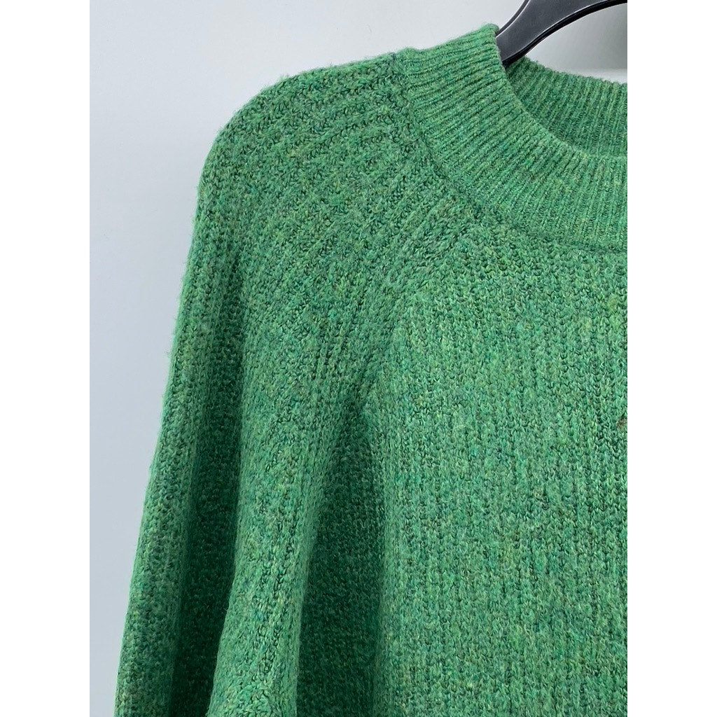 C&A THE BASICS Men's Dark Green Crewneck Knit Pullover Sweater SZ M
