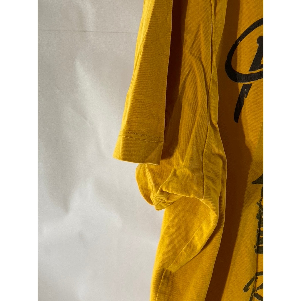 THE ROADSTER LIFE CO. Men's Yellow Graphic Crewneck Short Sleeve T-Shirt SZ L