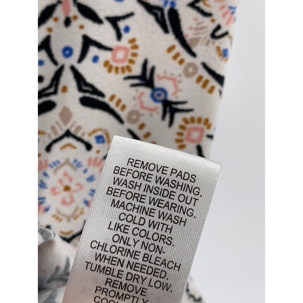 SONOMA GOODS FOR LIFE Women's Beige Printed Lace Halter Mini Dress SZ XL