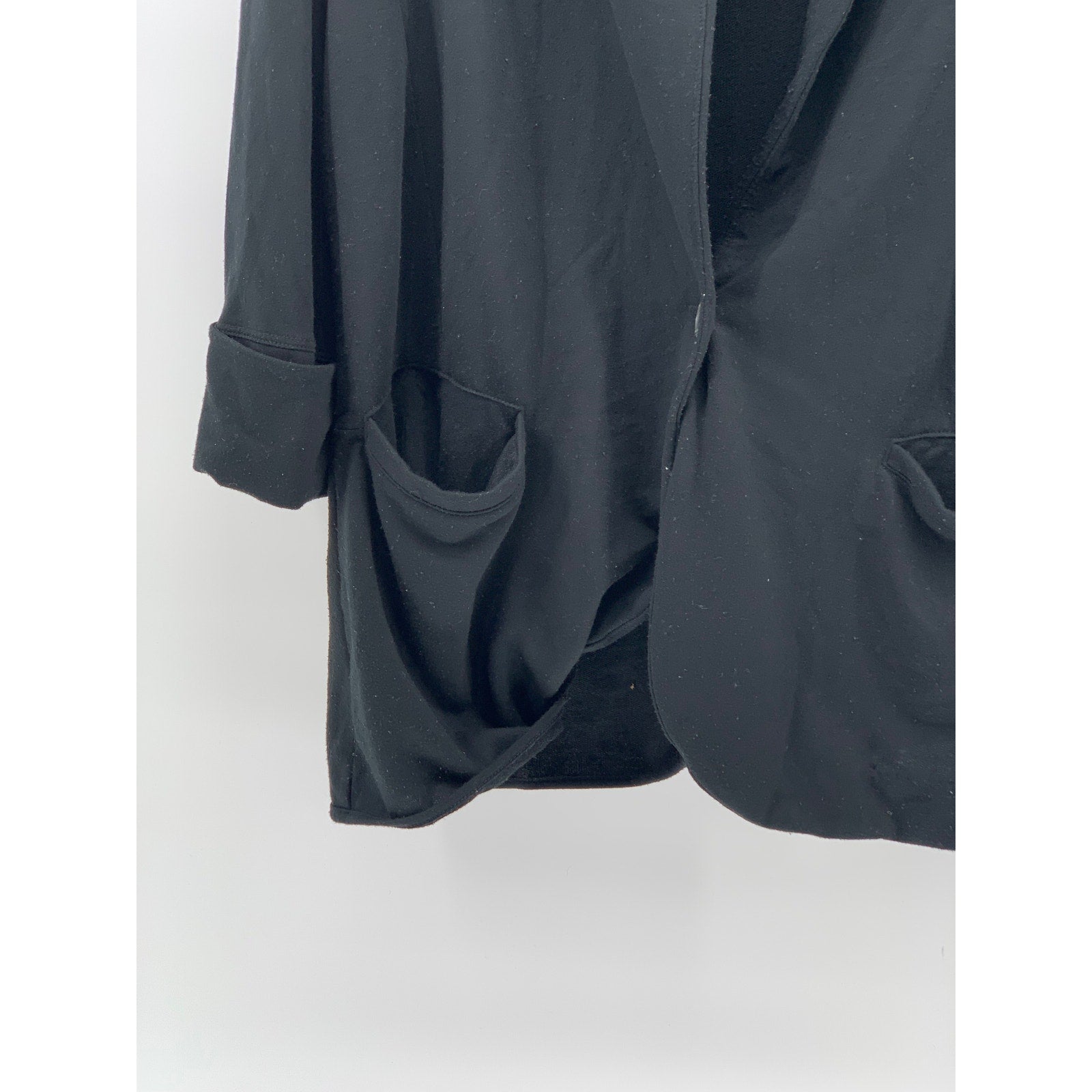 BANANA REPUBLIC Women’s Black Solid One-Button Long Sleeve Blazer SZ L