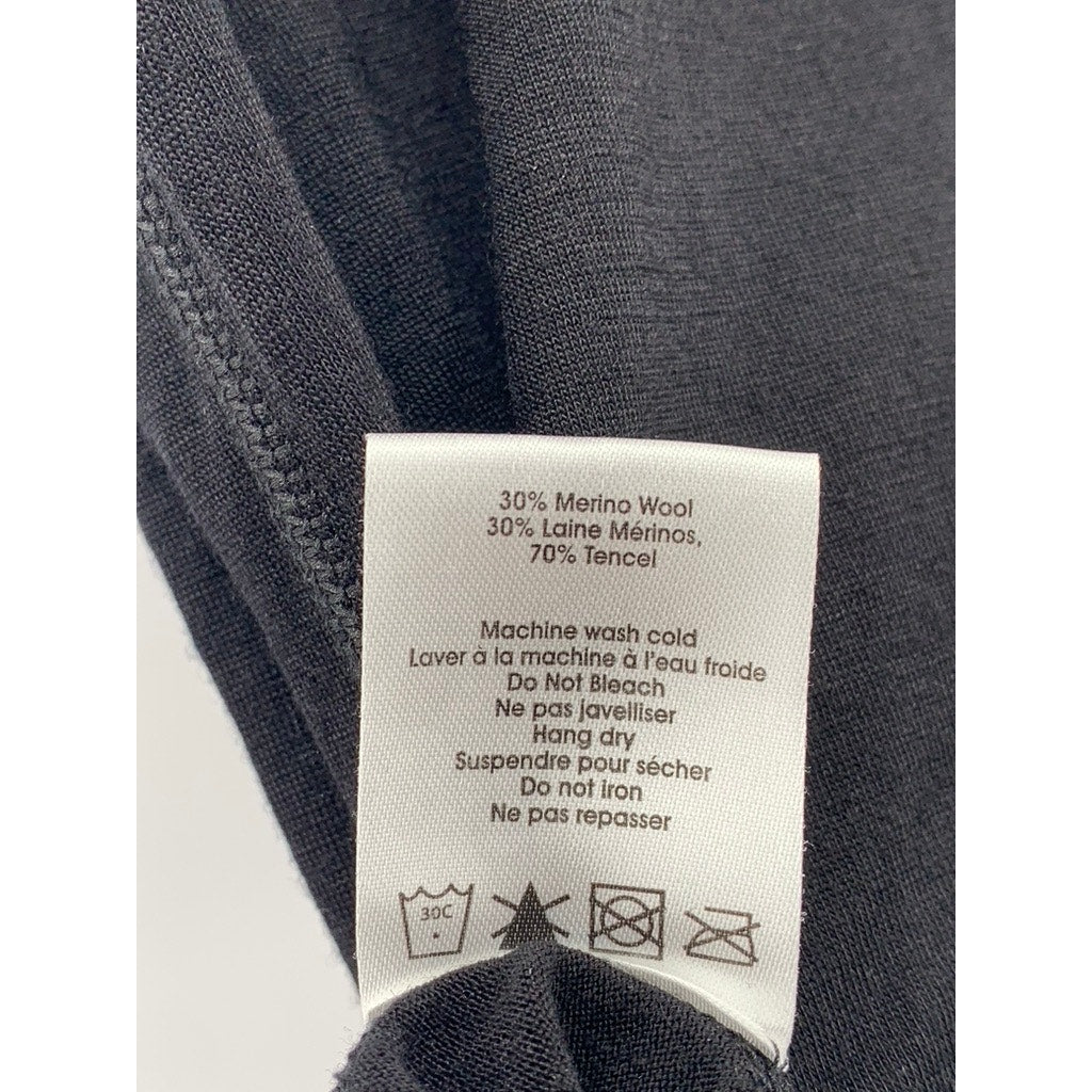 EVO Men's Black Merino Wool Short-Sleeve T-Shirt SZ L