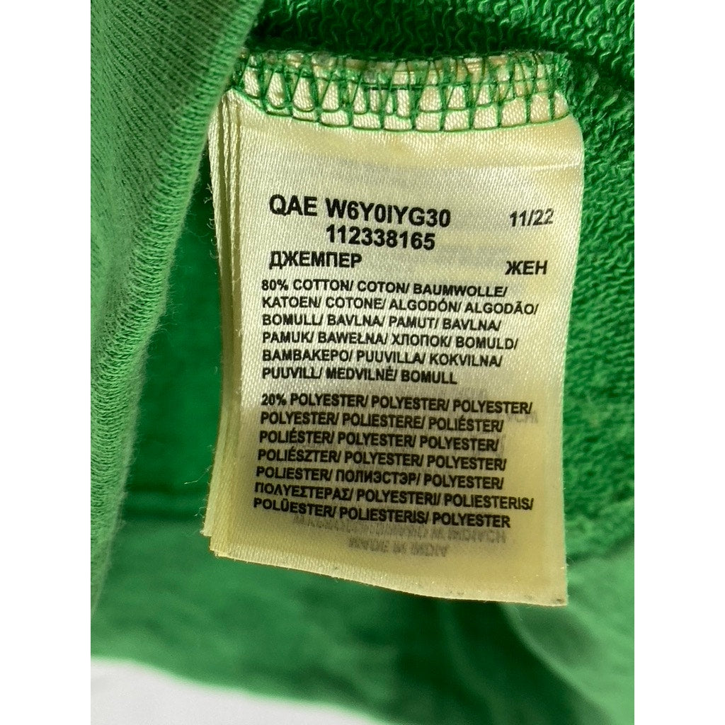 WRANGLER Women’s Green Crewneck Cut-Off Sleeve Pullover Tank Top SZ M