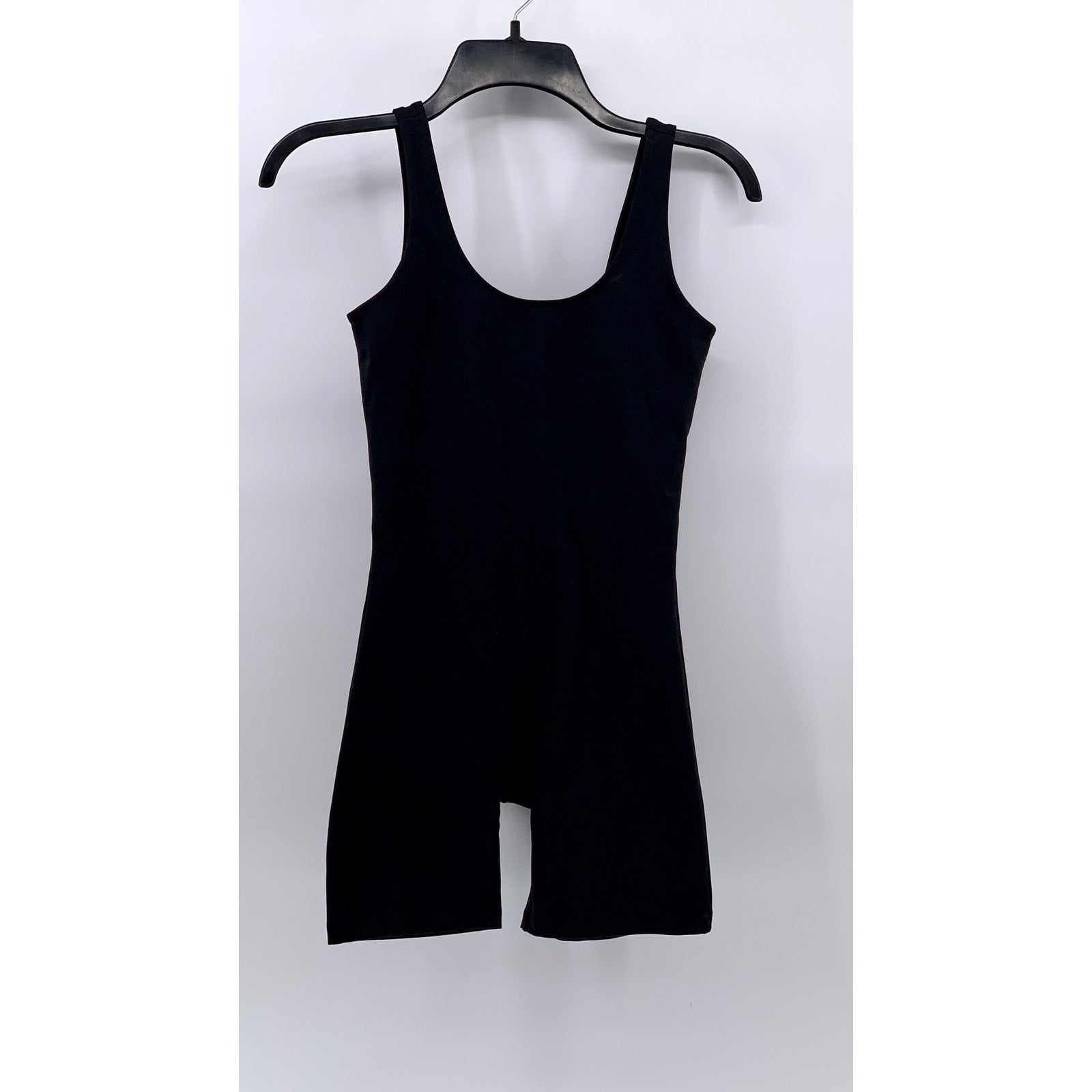 GIRLFRIEND COLLECTIVE Women's Black Scoop-Neck Romper SZ XS