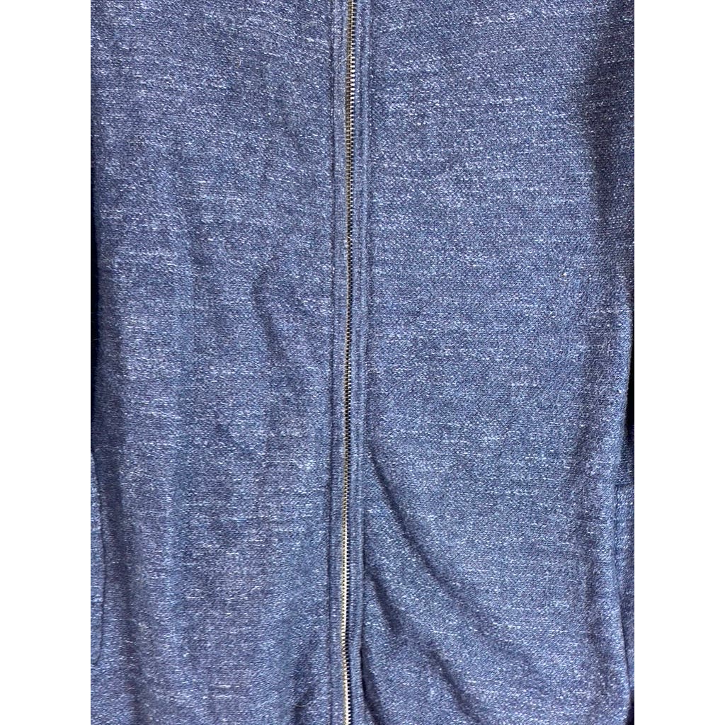 J.CREW Men's Navy Funnel Collar Cotton Zip-Up Sweater SZ L