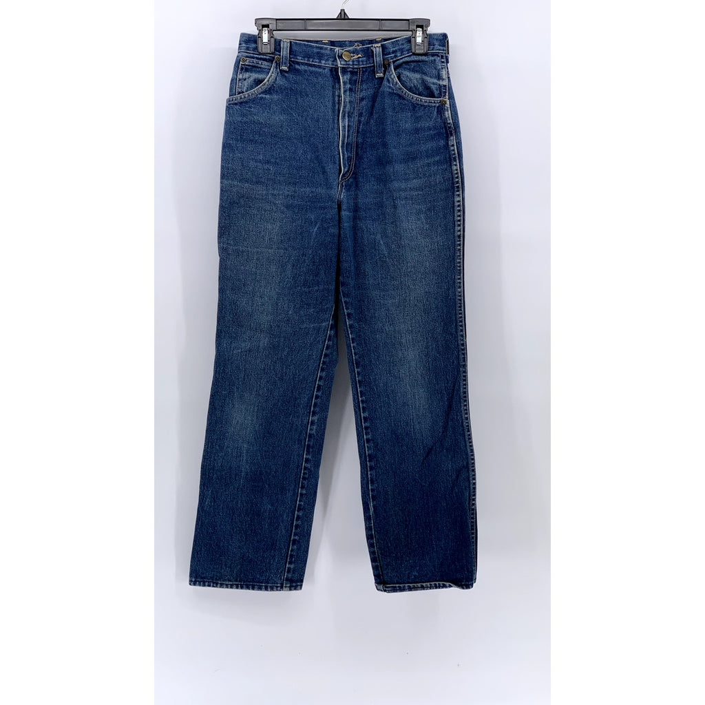 WRANGLER Men's Blue Denim Straight-Leg Regular Fit Jeans SZ 29