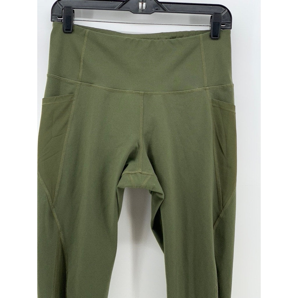 OLD NAVY ACTIVE Women's Go Dry Olive Sports Exercise Elevate Legging SZ M