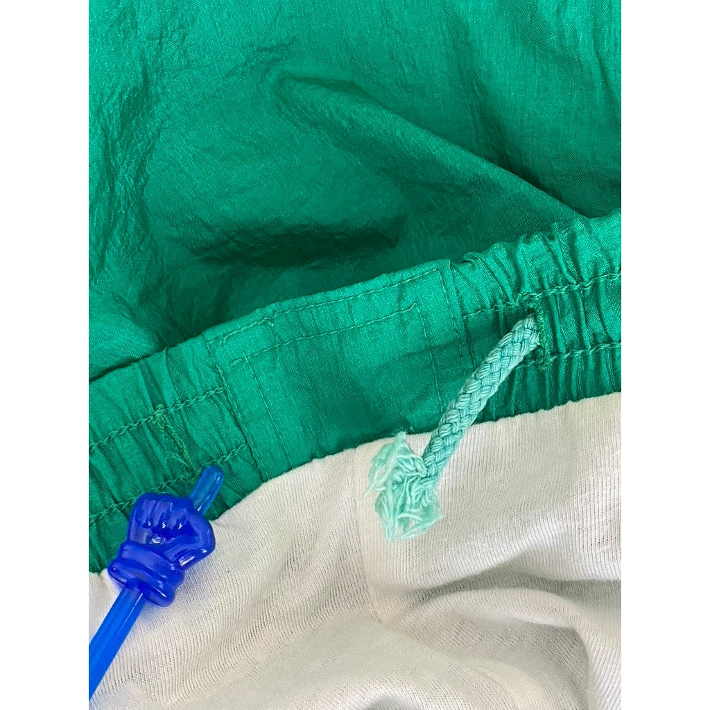 CHILI PEPPER Men's Vintage Green Nylon Drawstring Pull-On Lined Pants SZ L