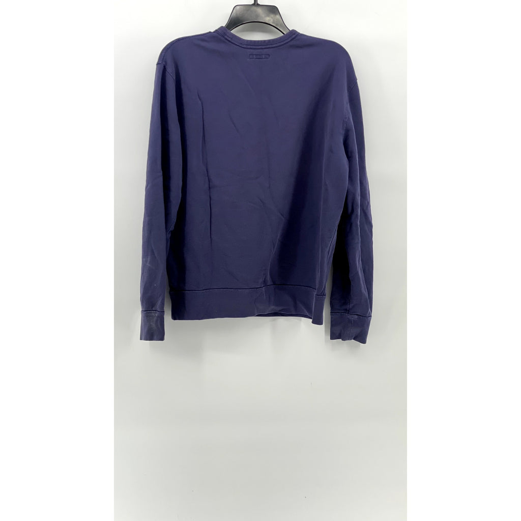 J.CREW MERCANTILE Men's Sun-Washed Navy Crewneck Long Sleeve Sweatshirt SZ M