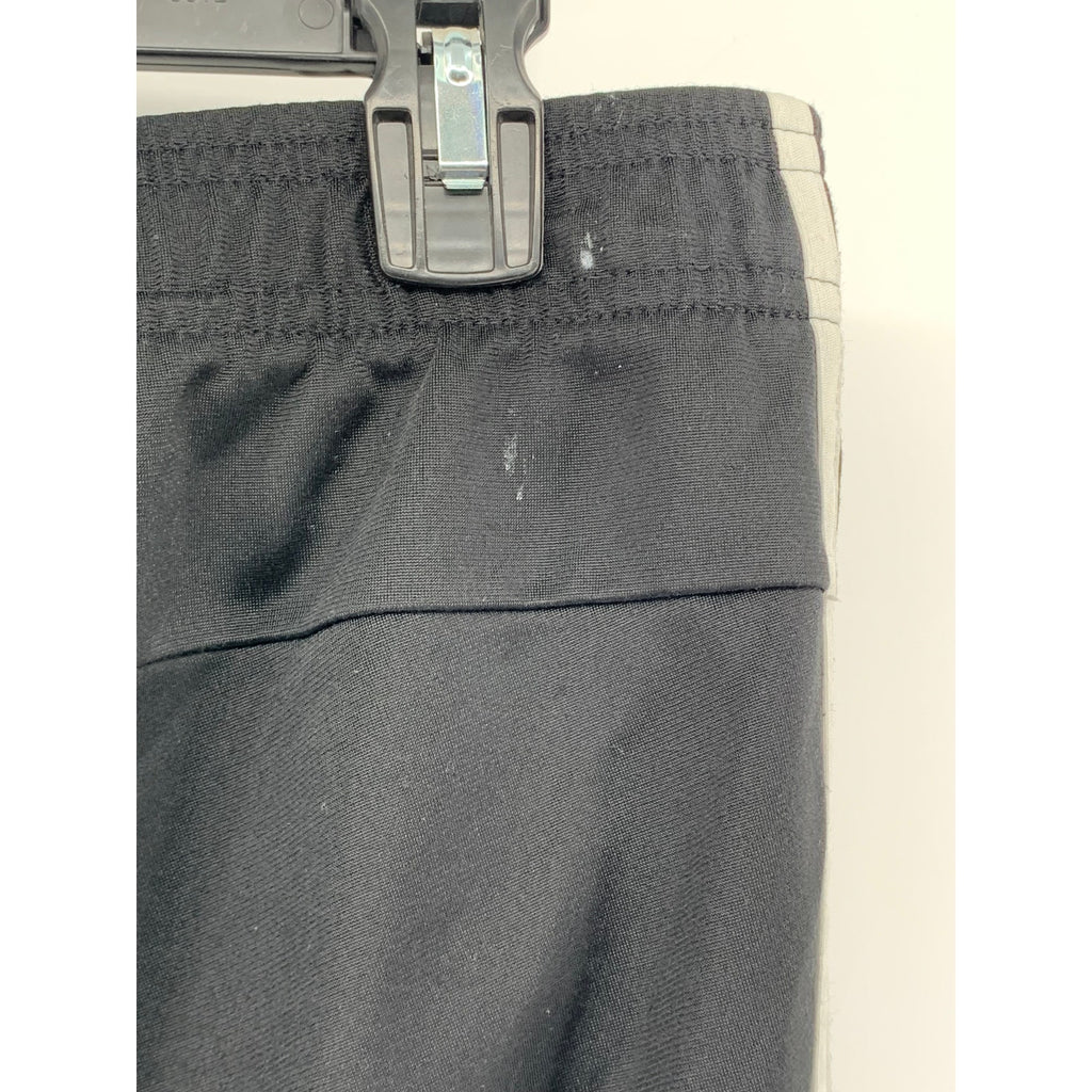 ADIDAS Men's Black-White 3-Stripe Pull-On Active Shorts SZ M