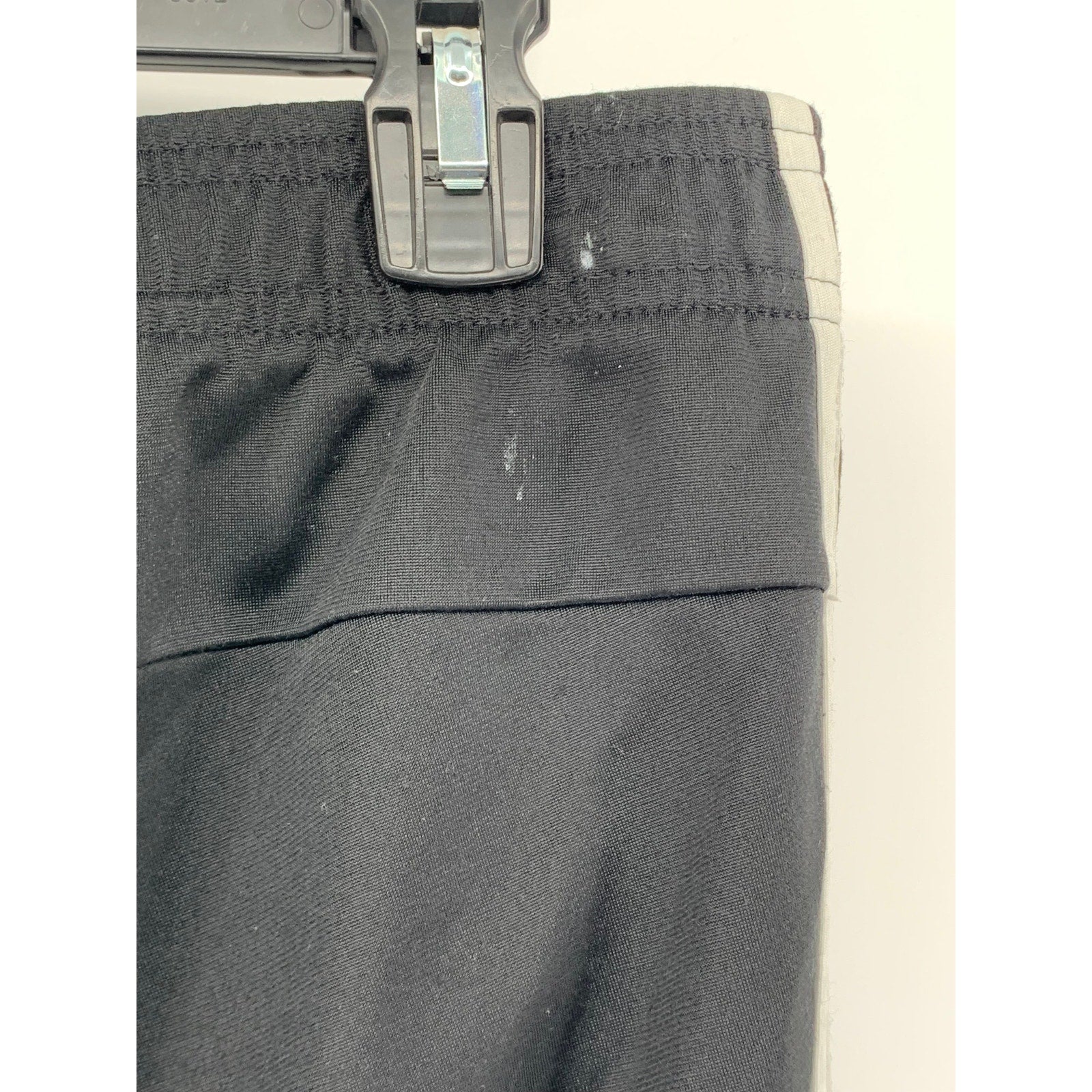 ADIDAS Men's Black-White 3-Stripe Pull-On Active Shorts SZ M