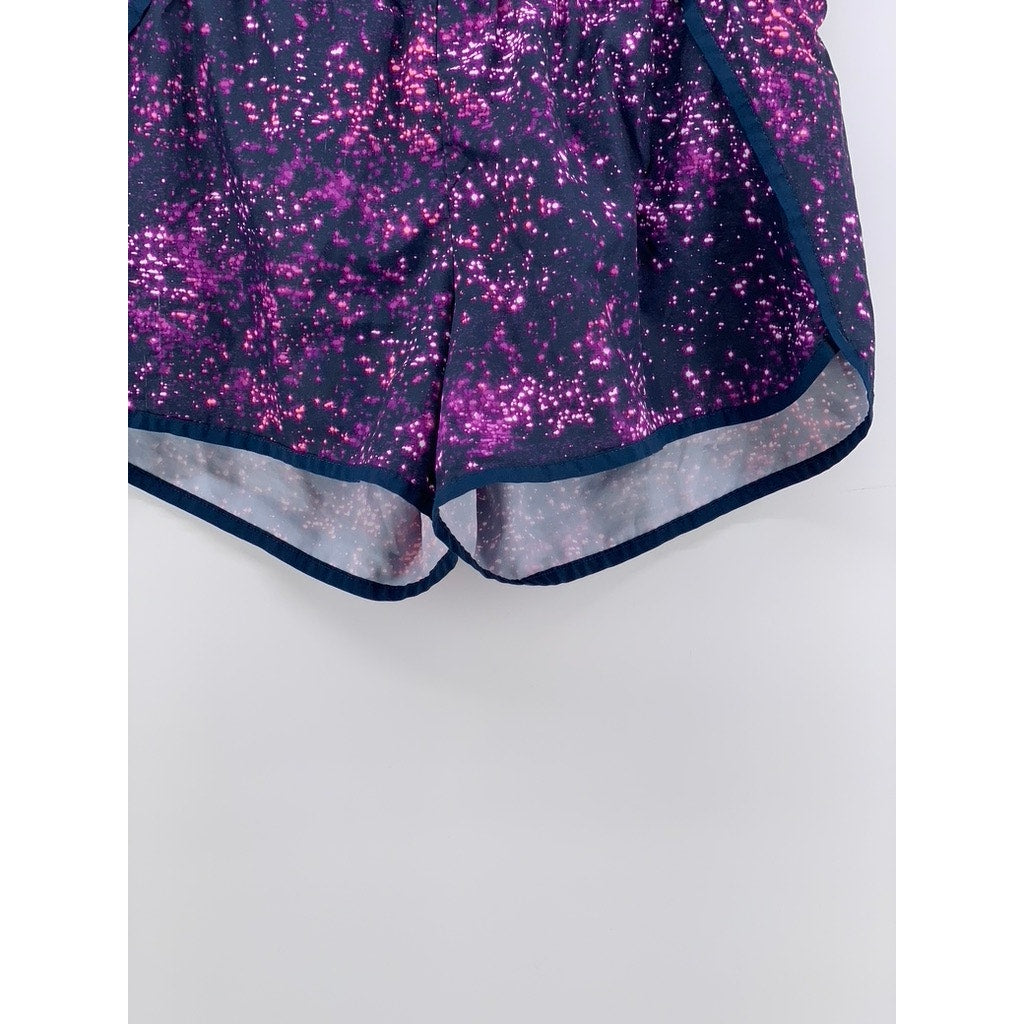 C9 CHAMPION Women's Navy-Purple Printed Active Shorts SZ L