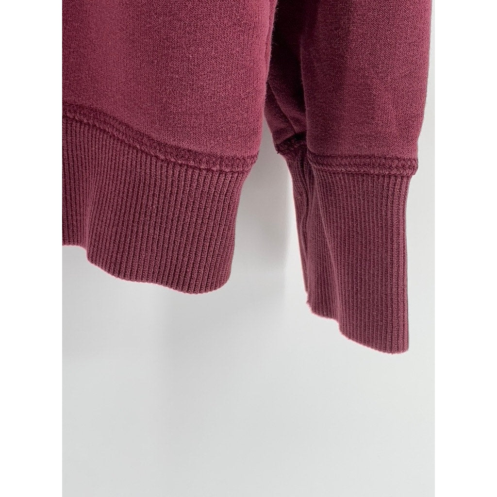 PUMA Women's Maroon Logo Pullover Hoodie SZ M