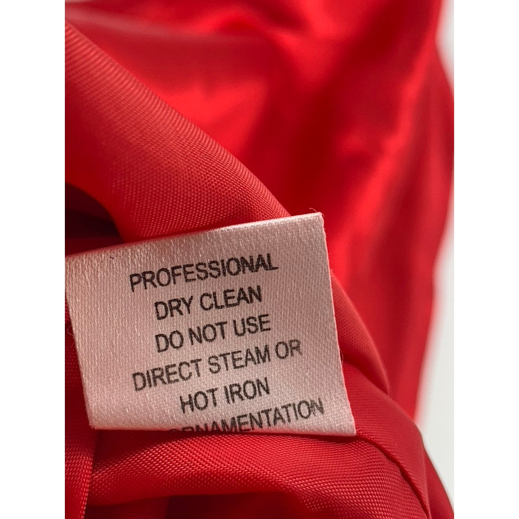 JOHN MEYER OF NORWICH Women's Red Satin-Like Scoop-Neck Tank Top SZ 12