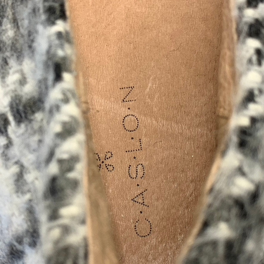 CASLON Women's Black/White Knit Slip-on Platform Sneakers SZ 7.5