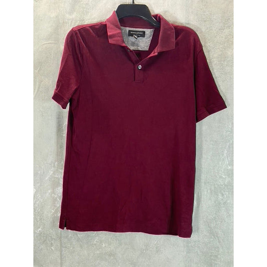 BANANA REPUBLIC Men's Tall California Burgundy Slim-Fit Dress Polo SZ M/T