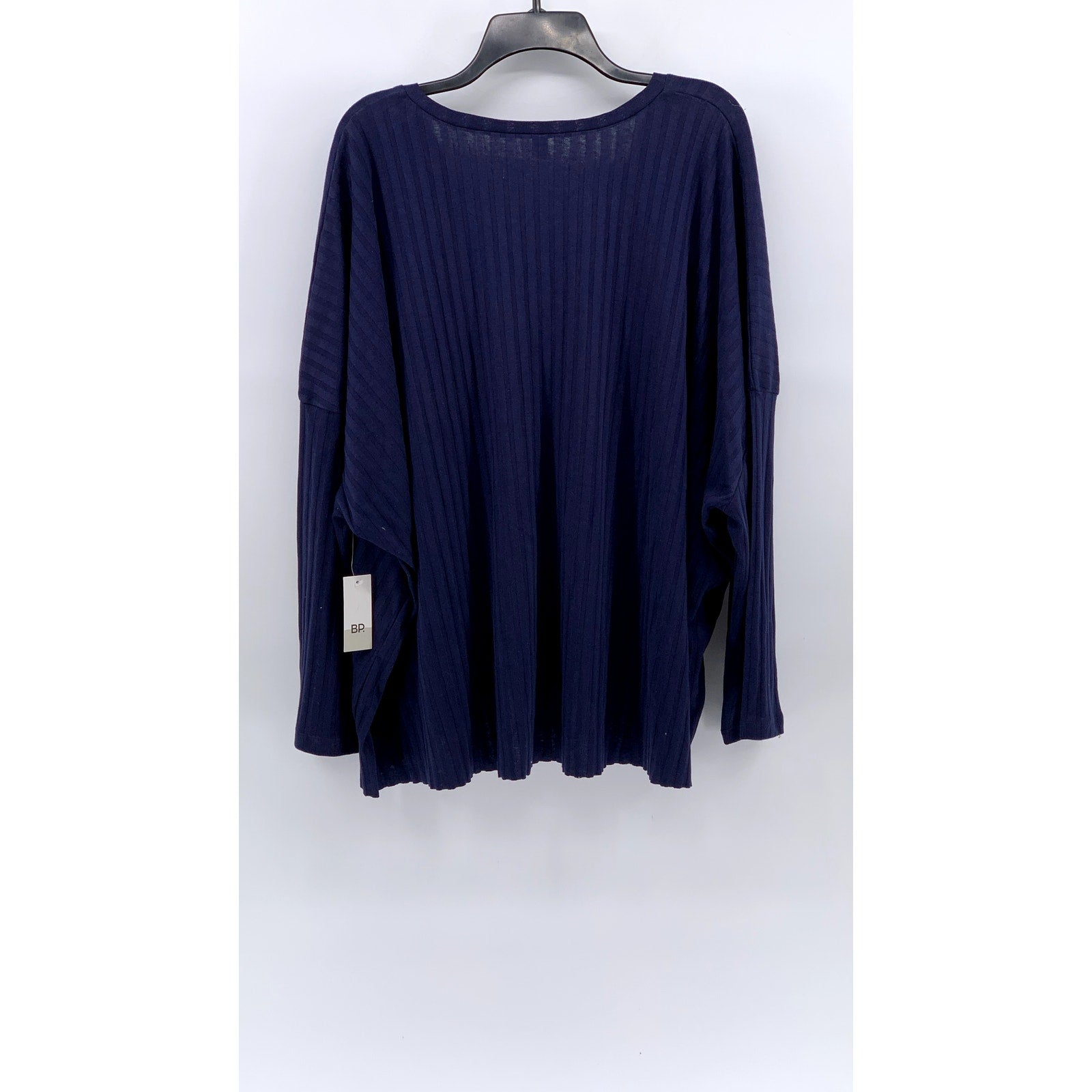BP. Women's Plus Size Navy Maritime Long Sleeve V-Neck Top SZ 4X