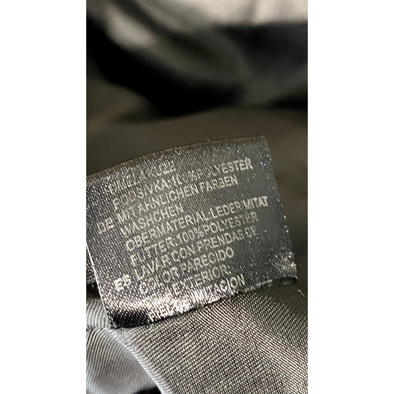 ANN SHEN Women's Black Faux Leather Straight Mini Skirt SZ L
