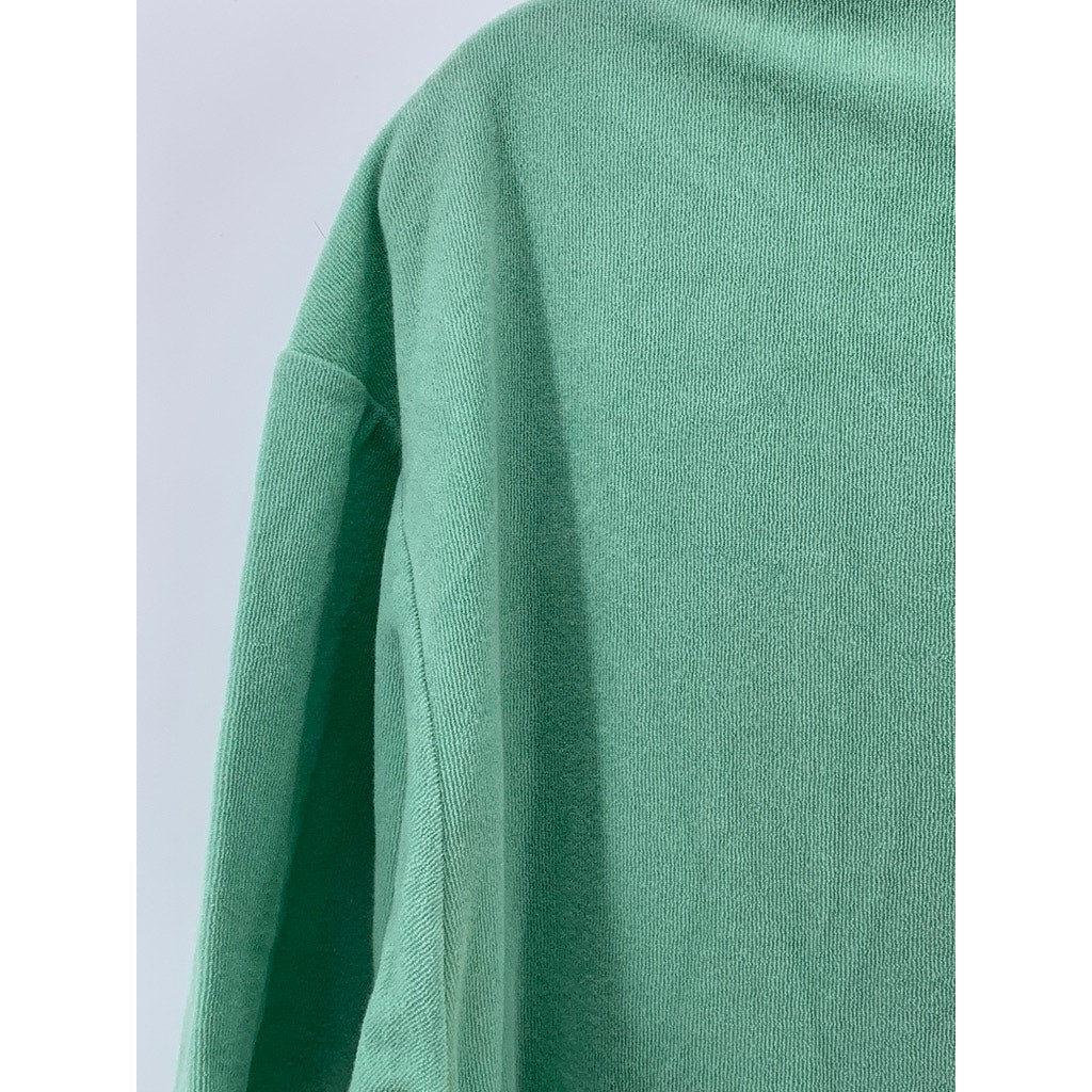 H&M Men's Mint Green Relaxed-Fit Polo Shirt SZ L