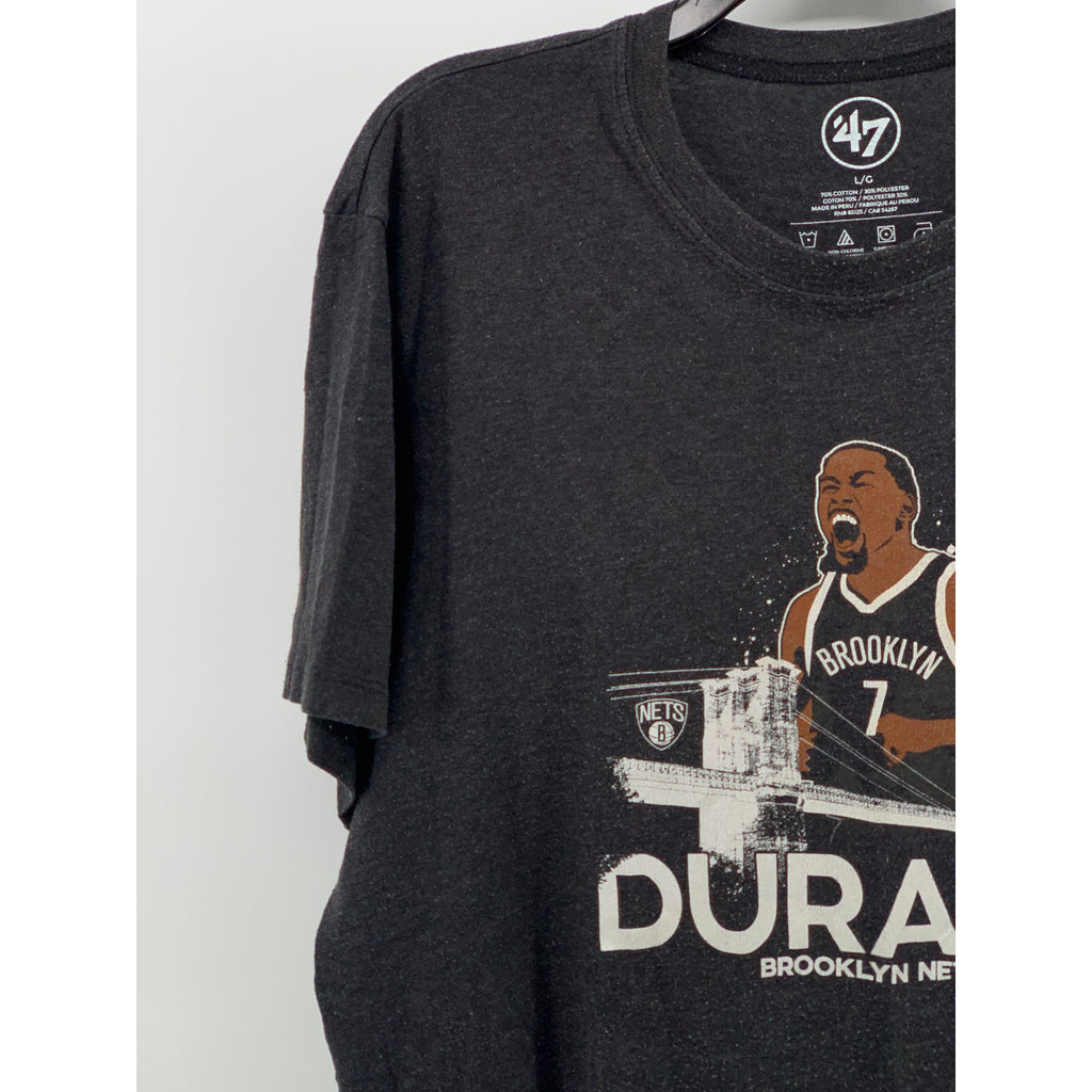 47' Men's Heathered Charcoal NBA Brooklyn Nets Kevin Durant Player T-Shirt SZ L