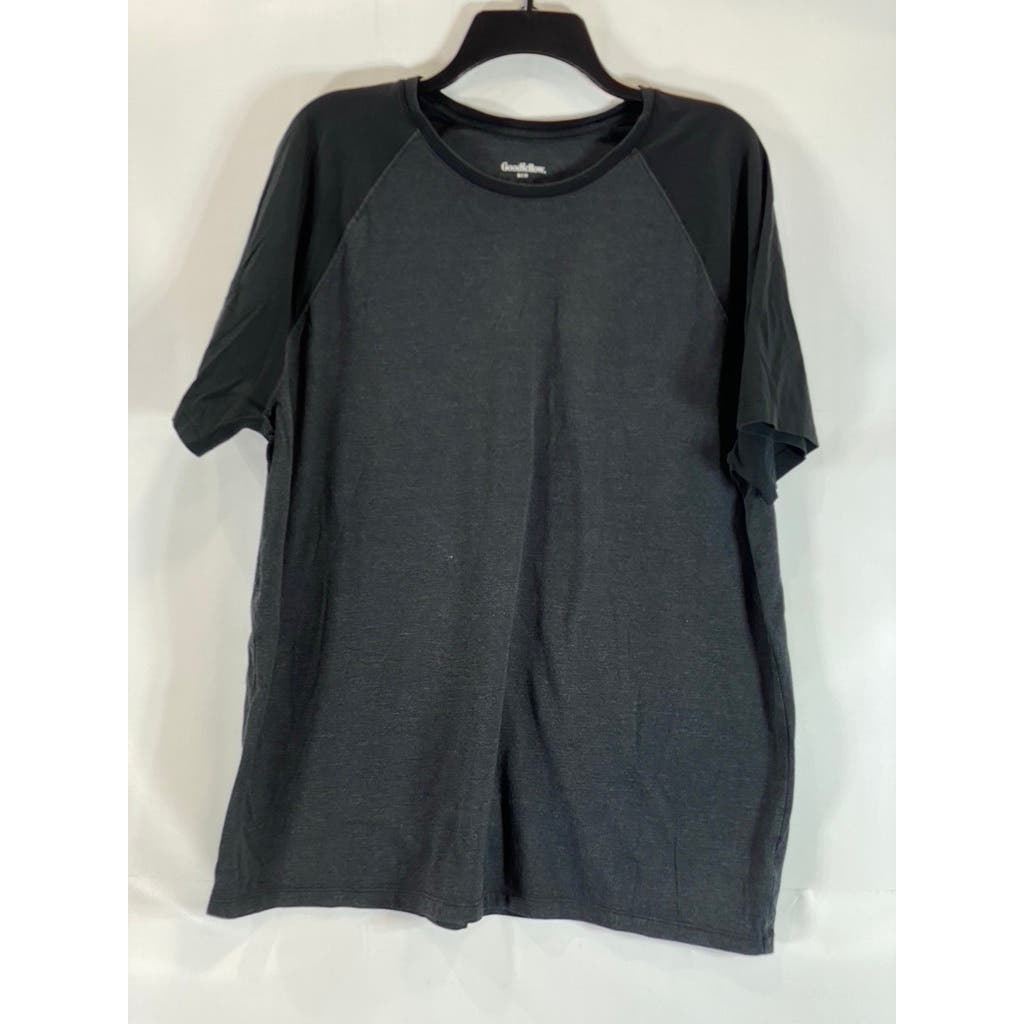 GOODFELLOW & CO Men's Black Crewneck Standard-Fit Short Sleeve T-Shirt SZ XL
