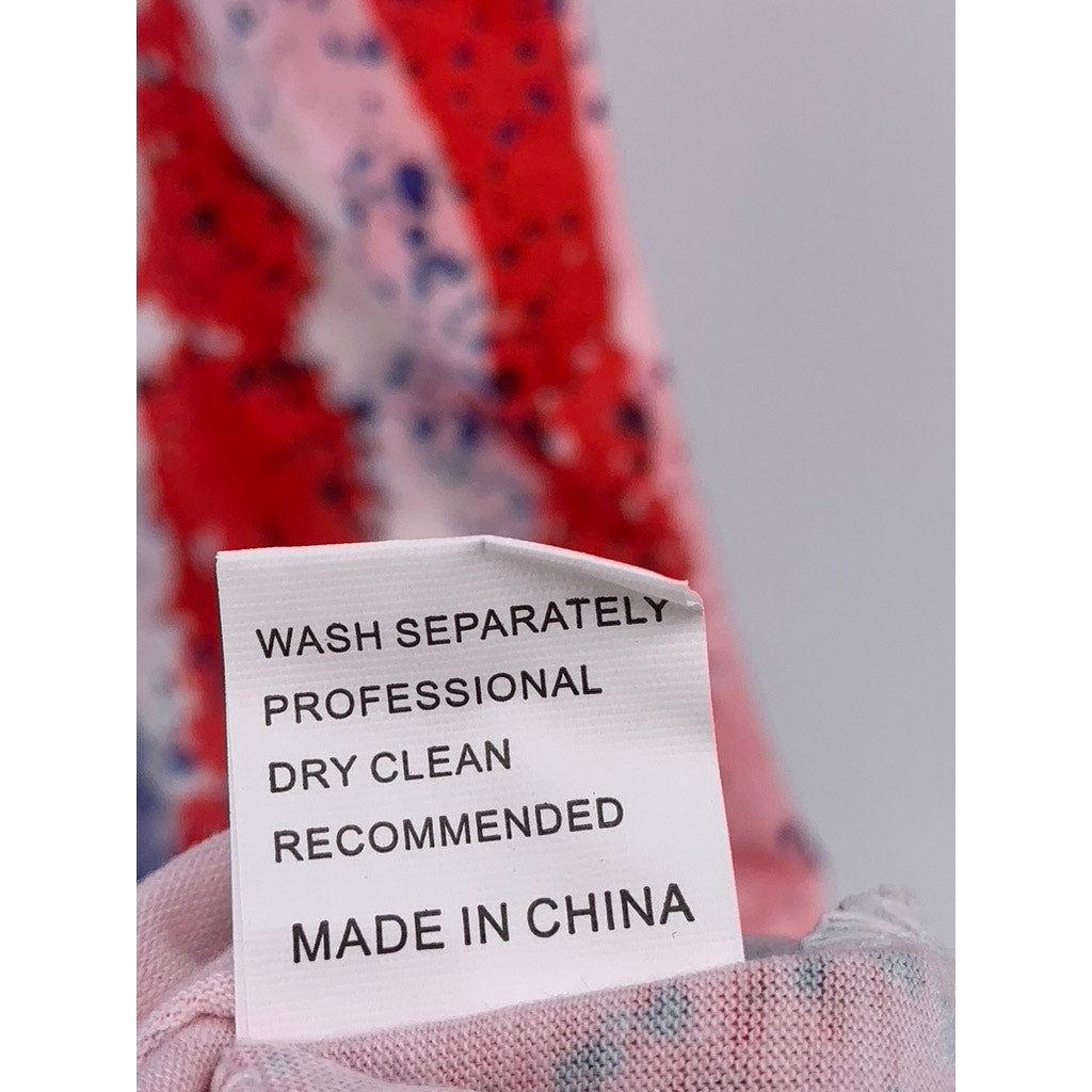 FOR G AND PL Women's American Flag Print Maxi Tank Dress SZ L