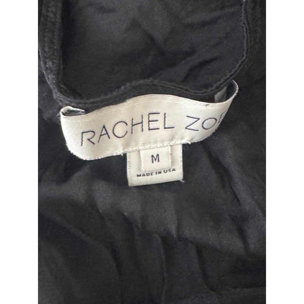 RACHEL ZOE Women's Black Surplice Neck Spaghetti Strap Tank Top SZ M