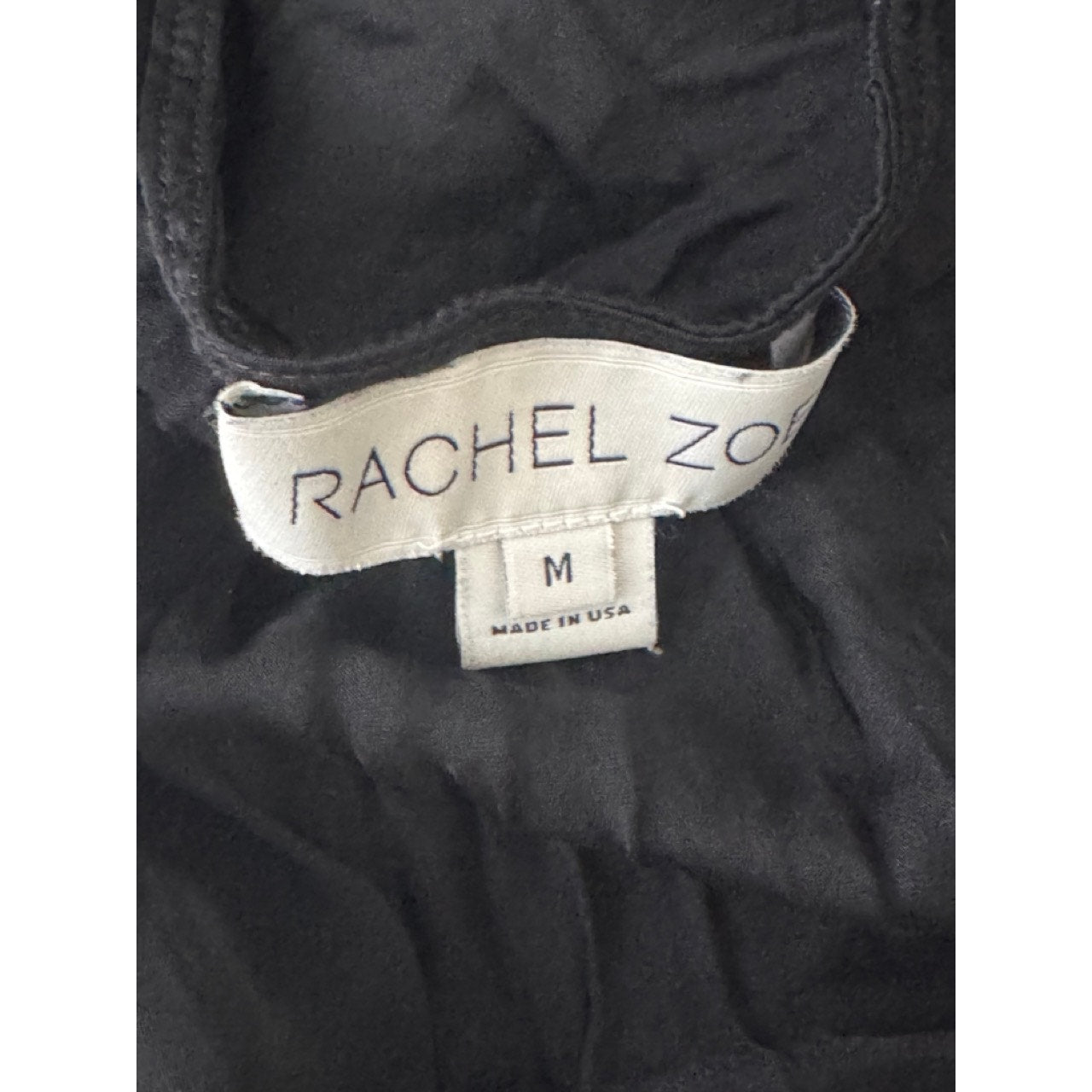 RACHEL ZOE Women's Black Surplice Neck Spaghetti Strap Tank Top SZ M