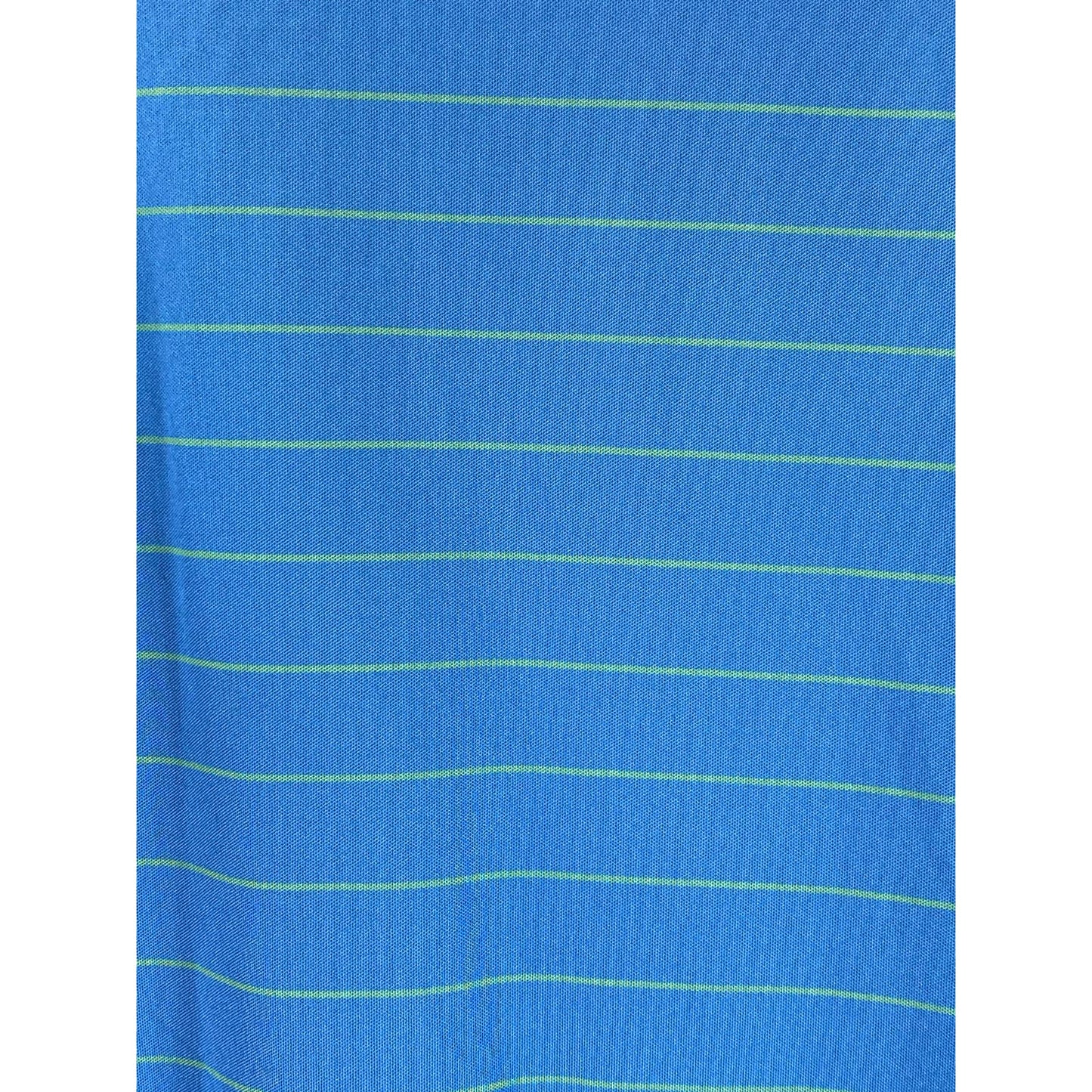 PETER MILLAR Men's Blue/Green Stripe Summer Comfort Short Sleeve Polo Shirt SZ S