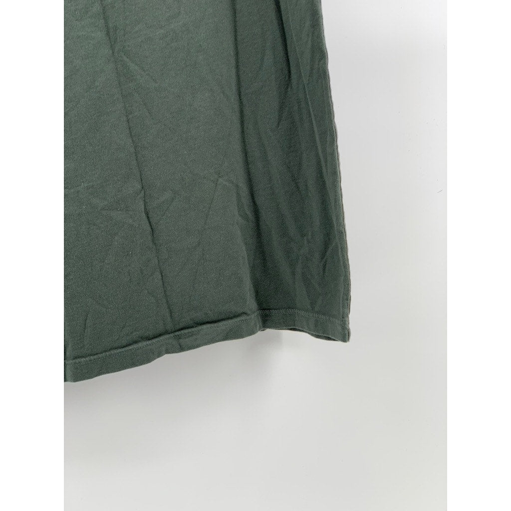 SALT SURF Men's Olive Green-Orange Logo Crewneck Short Sleeve T-Shirt SZ XS