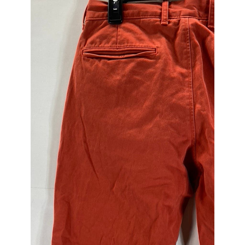 J.CREW Men's Red Straight-Fit Broken-In Chino Pant SZ 30X30