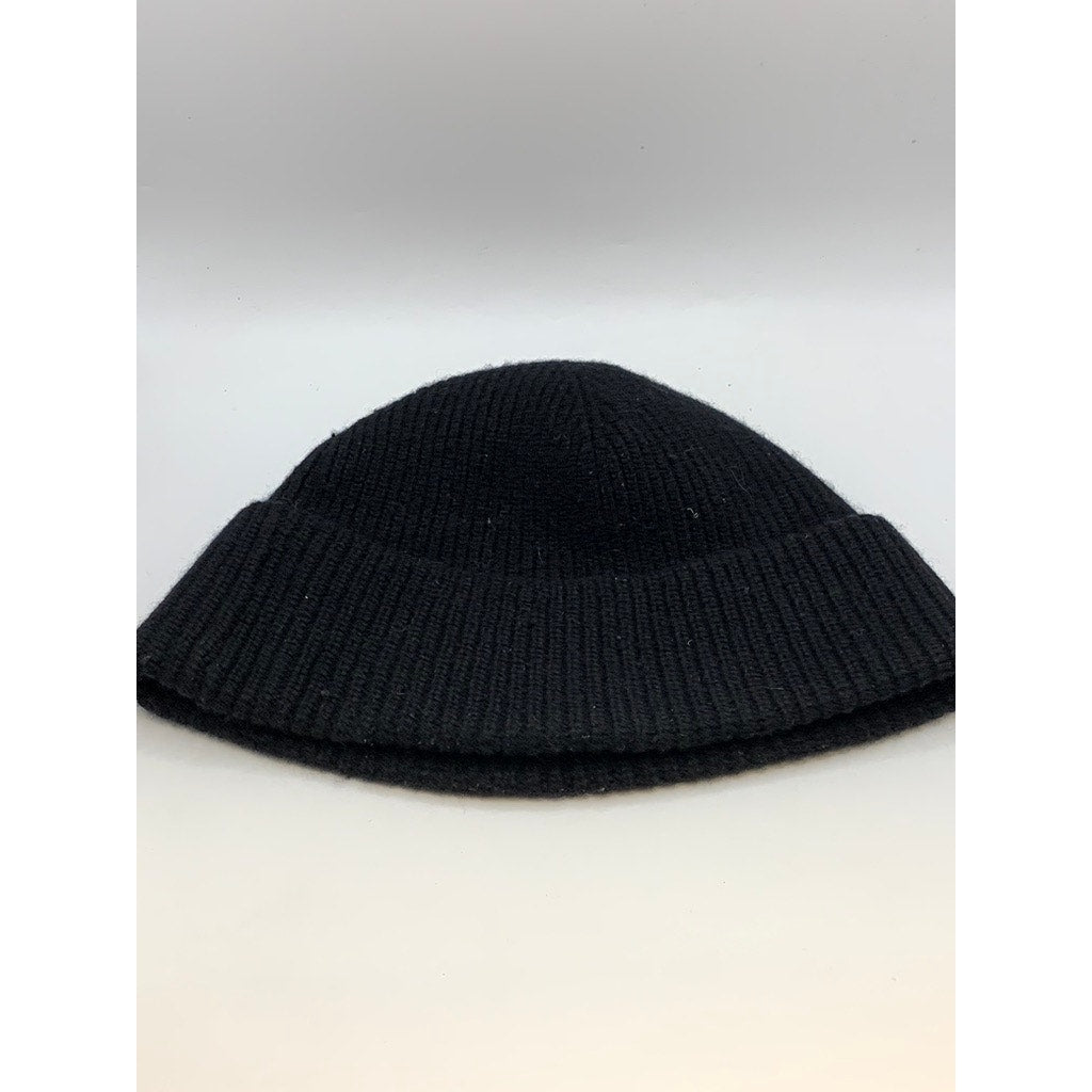 POLO RALPH LAUREN Men's Black Ribbed Embroidered Logo Beanie SZ OS