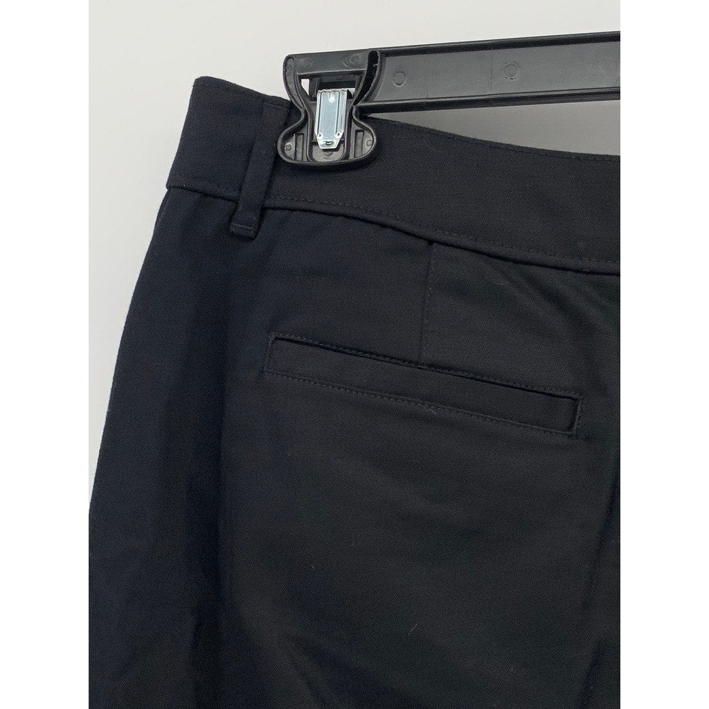 ST. JOHN’S BAY Women’s Petite Black Solid Capri Pants SZ 14P
