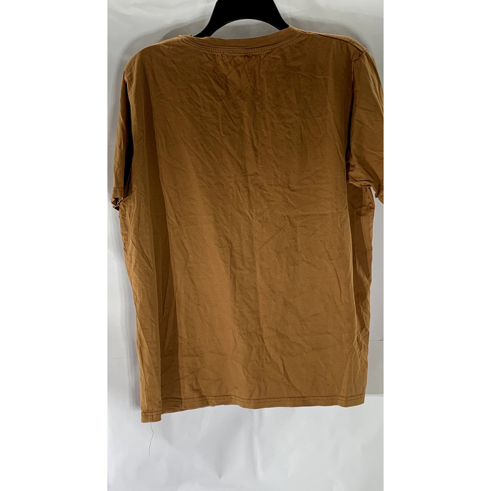 URBAN RESEARCH Men's Orange Solid Crewneck Short Sleeve T-Shirt SZ 40(USM)