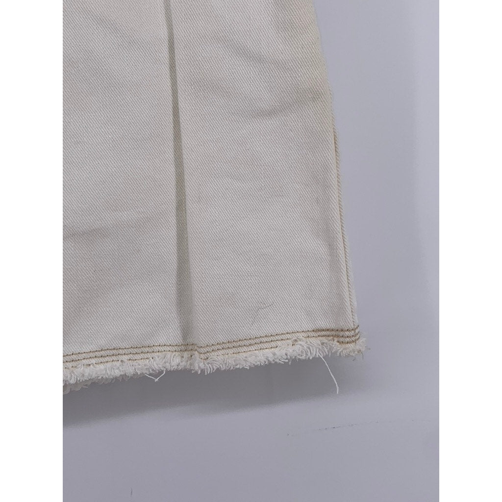 OLD NAVY Women's Vintage Y2K White Frayed Hem Mini Skirt SZ 6