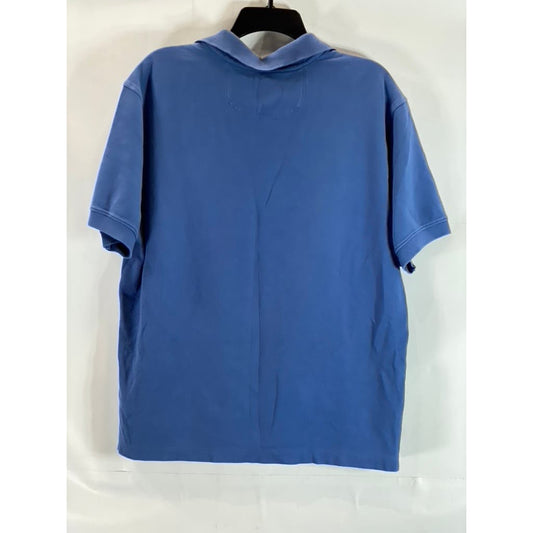 TOMMY BAHAMA Men's Blue Short Sleeve Classic-Fit Polo Shirt SZ L