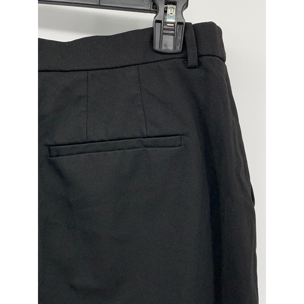 UNIQLO Women's Black Solid Slim-Leg Regular-Fit Smart Ankle Pant SZ L