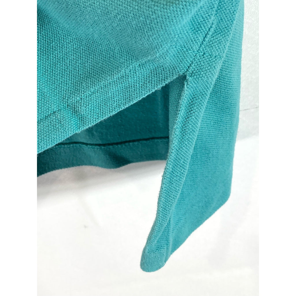 POLO BY RALPH LAUREN Men’s Teal Vintage Custom-Fit Short Sleeve Polo Shirt SZ L