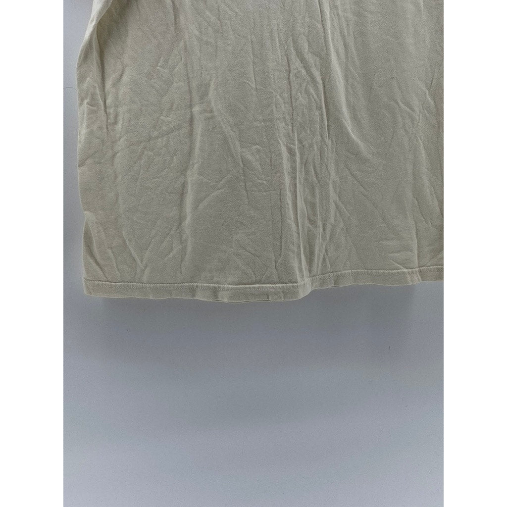 BOX LUNCH Unisex Adult Beige-Black Crewneck Harry Potter Hogwarts T-Shirt SZ L