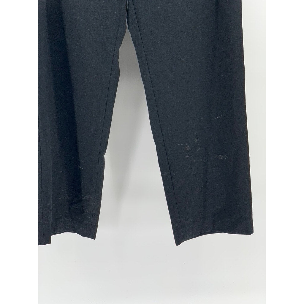 UNBRANDED Women's Black Pleated Straight Pants SZ M
